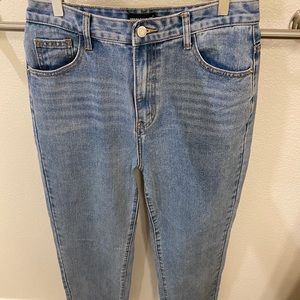 Pretty Little Thing Jeans with split hem